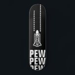 Skateboard Meanwhile in Space<br><div class="desc">Meanwhile in space astronauts fight off invaders from other worlds. "PEW PEW PEW" -Space Battle  skateboard deck</div>