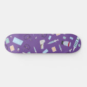 Skateboard Médecin de santé Motif Fournitures Médicales (Horz)