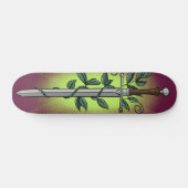 Skateboard Medieval Sword & Vine (Horz)