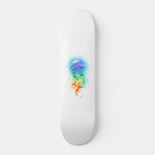 Skateboard Méduse arc-en-ciel (Recto)