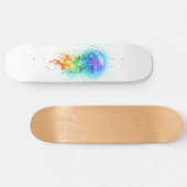 Skateboard Méduse arc-en-ciel (Horz)