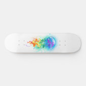Skateboard Méduse arc-en-ciel (Horz)