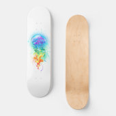 Skateboard Méduse arc-en-ciel (Recto)
