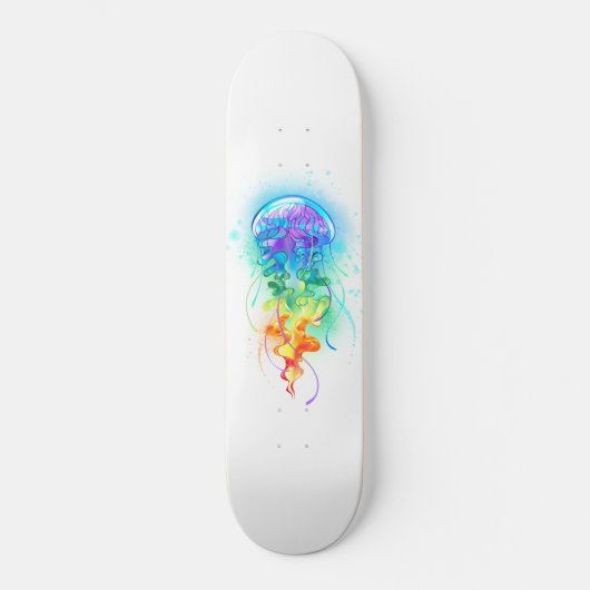 Skateboard Méduse arc-en-ciel (Recto)