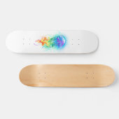 Skateboard Méduse arc-en-ciel (Horz)