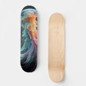 Skateboard méduse marine/plage/côtière (Recto)