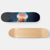 Skateboard Méduse sous l'eau - Luminosité foncée (Horz)