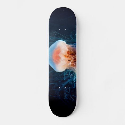 Skateboard Méduse sous l'eau - Luminosité foncée (Recto)