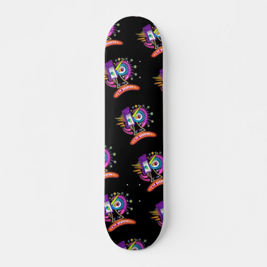 SKATEBOARD MÉÉMOGIE EMOJI DE TRIBAL FROWNIE (Devant)