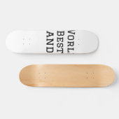 Skateboard Meilleur grand-père ajouter nom texte sport texte  (Horz)