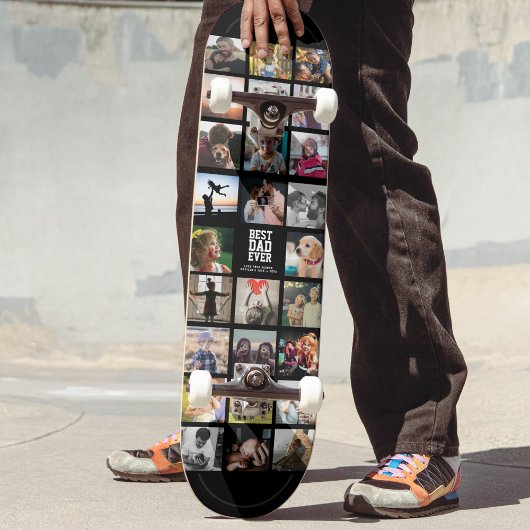 Skateboard Meilleur papa jamais Cool Instagram tendance Colla