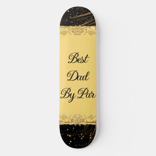 Skateboard Meilleur Papa Par Moderne Calligraphie Léoniste Sw (Recto)