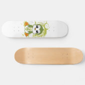 Skateboard Mélange pingouin vert fluffy effet musique note to (Horz)