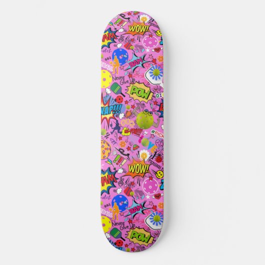 Skateboard 😍 mélangé rose (Recto)