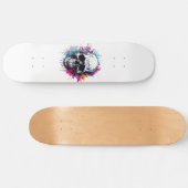 Skateboard Mème de crâne (Horz)
