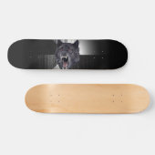 Skateboard Mème de loup de folie (Horz)
