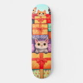 Skateboard Meow Gift Birthday Tower (Recto)