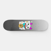 SKATEBOARD MEOWIERS CHALEUREUX CAT MANEKI NEKO GRAY / NOIR (Horz)