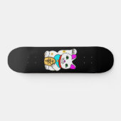 SKATEBOARD MEOWIERS CHALEUREUX CAT MANEKI NEKO NOIR (Horz)