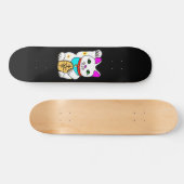 SKATEBOARD MEOWIERS CHALEUREUX CAT MANEKI NEKO NOIR (Horz)