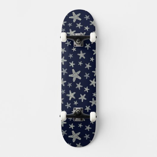 Skateboard Mer de motif d'étoiles de mer (Recto)
