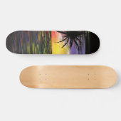 Skateboard Mer du coucher du soleil (Horz)