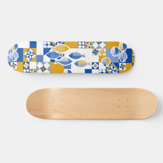 Skateboard Mer et tuiles (Horz)