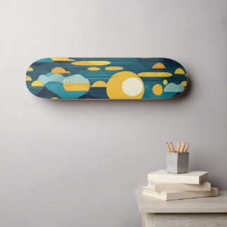 Skateboard Mer illuminée