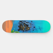 Skateboard Mer profonde malchanceuse Poulet de mer Vie océani (Horz)