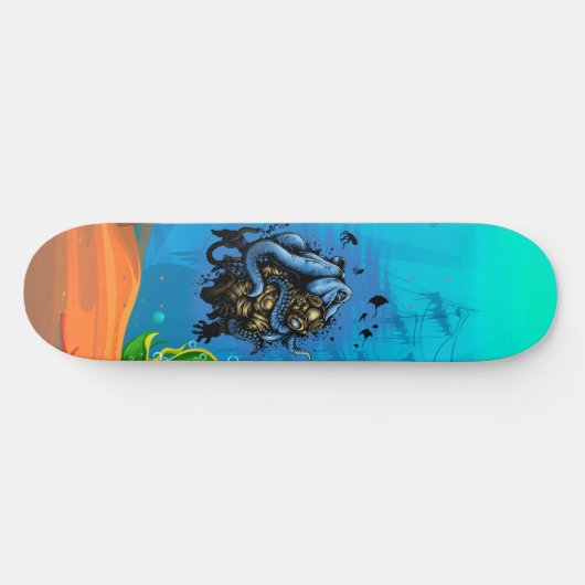 Skateboard Mer profonde malchanceuse Poulet de mer Vie océani (Horz)