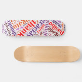 Skateboard Merci Word cloud (Horz)