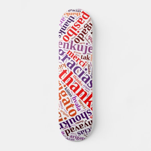 Skateboard Merci Word cloud (Recto)