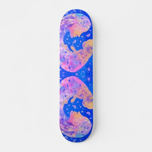 Skateboard Mère et bébé - Amour - Art (Devant)