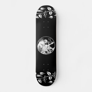 Skateboard Merlin imaginaire Art Nouveau