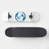 Skateboard met Abstracte cirkels (Horizontaal)