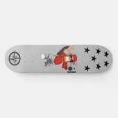 Skateboard met een creatieve en mooie aap (Horizontaal)