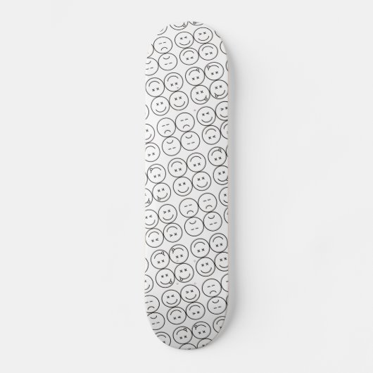 Skateboard met emoji. (Voorkant)