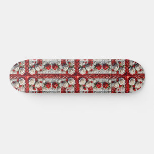 Skateboard met Engelse Rozen Design