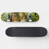 Skateboard met Heilige Roller Jesus Graphic (Horizontaal)