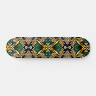 Skateboard met Jamaicaanse kleuren Design