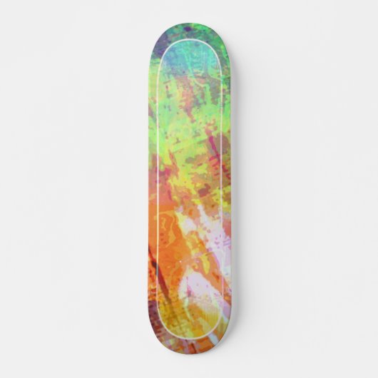 Skateboard met kleurenglas (Voorkant)