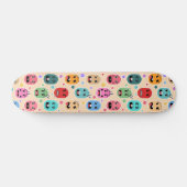 Skateboard met kleurrijke gezichten (Horizontaal)
