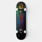 Skateboard met lange verf 11v (Voorkant)