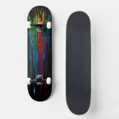 Skateboard met lange verf 11v (Voorkant)