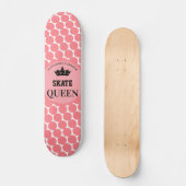 Skateboard met schaats Queen-naam (Voorkant)