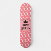 Skateboard met schaats Queen-naam (Voorkant)