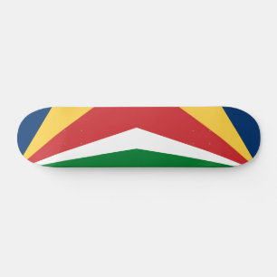 Skateboard met Seychellen kleuren ontwerp