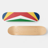 Skateboard met Seychellen kleuren ontwerp (Horizontaal)