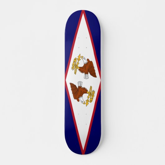Skateboard met vlag van American Samoa (Voorkant)