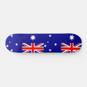 Skateboard met vlag van Australië (Horizontaal)
